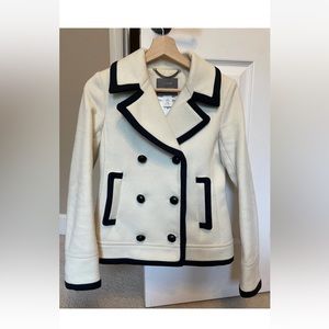 J.Crew Women's Wool Tipped Peacoat, size 0. Great condition.